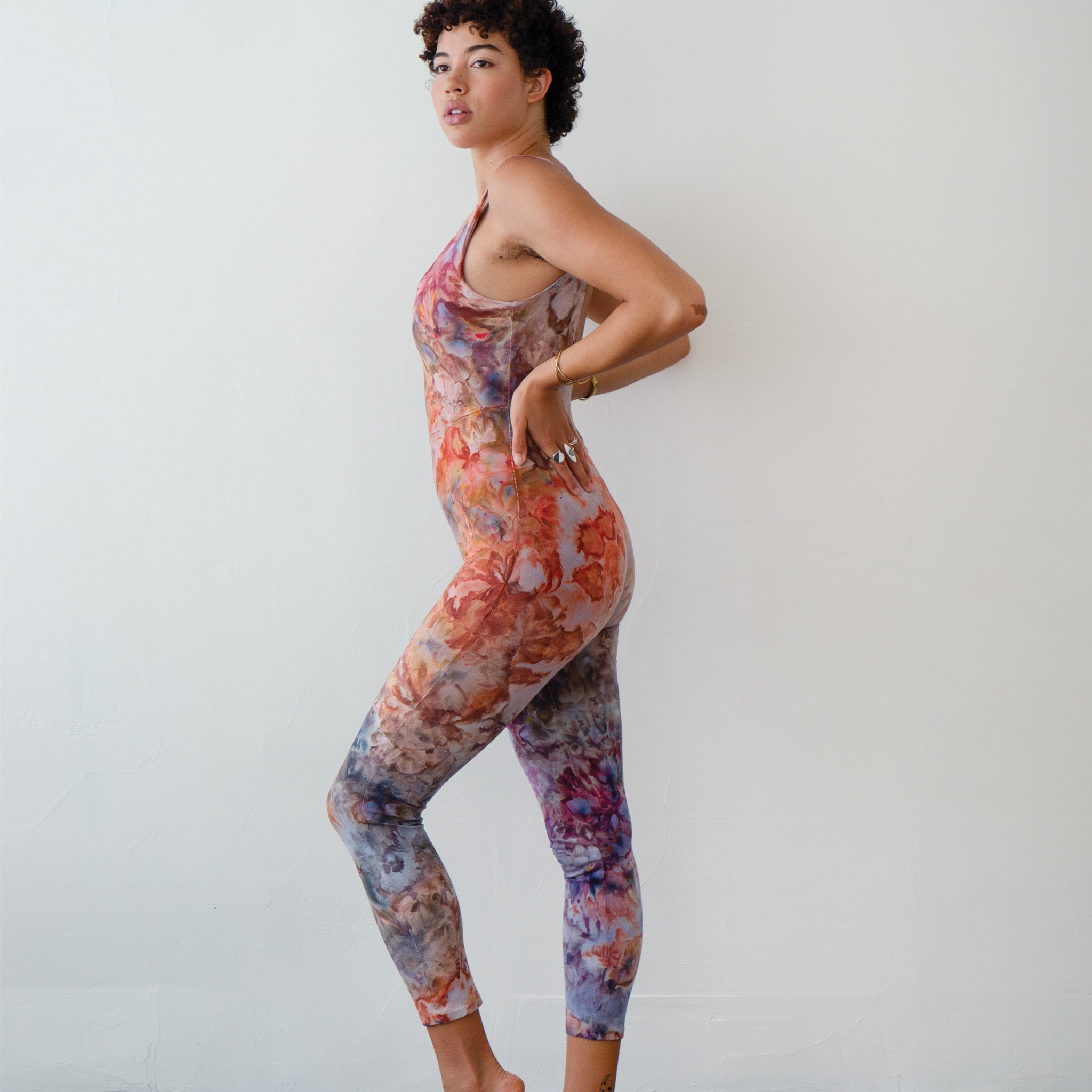 Soleil Catsuit  || Ice Dye || Ocean Jasper