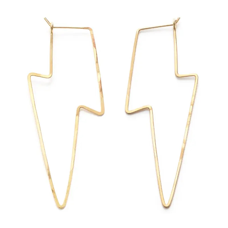 Lightning Bolt Hoops