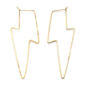 Lightning Bolt Hoops