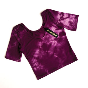 Ballet Top || Royal Purple Crinkle