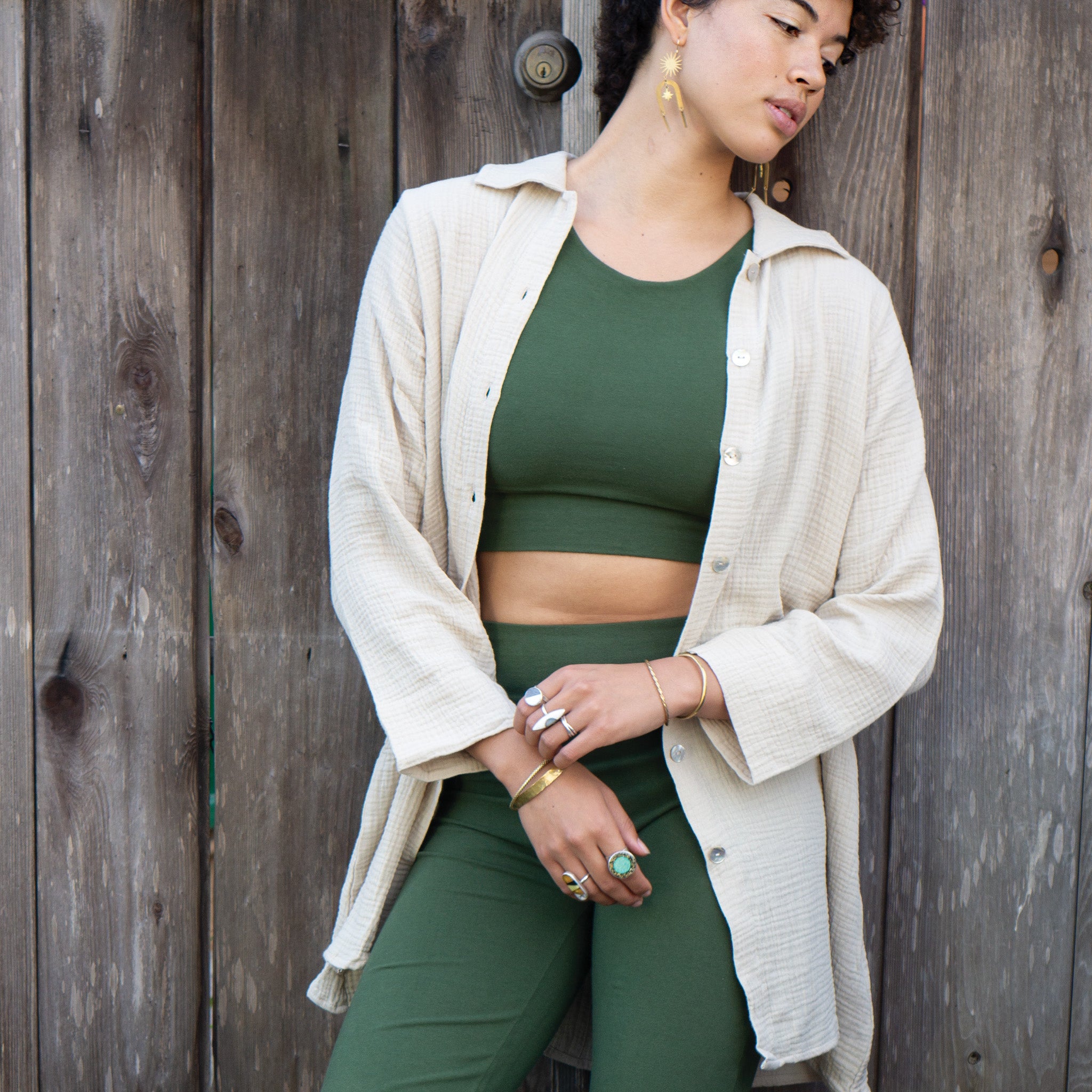 Switchable Lola Top || Eastern Olive