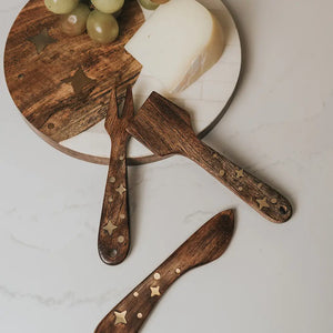 Cheese Board & Cheese Knife Set