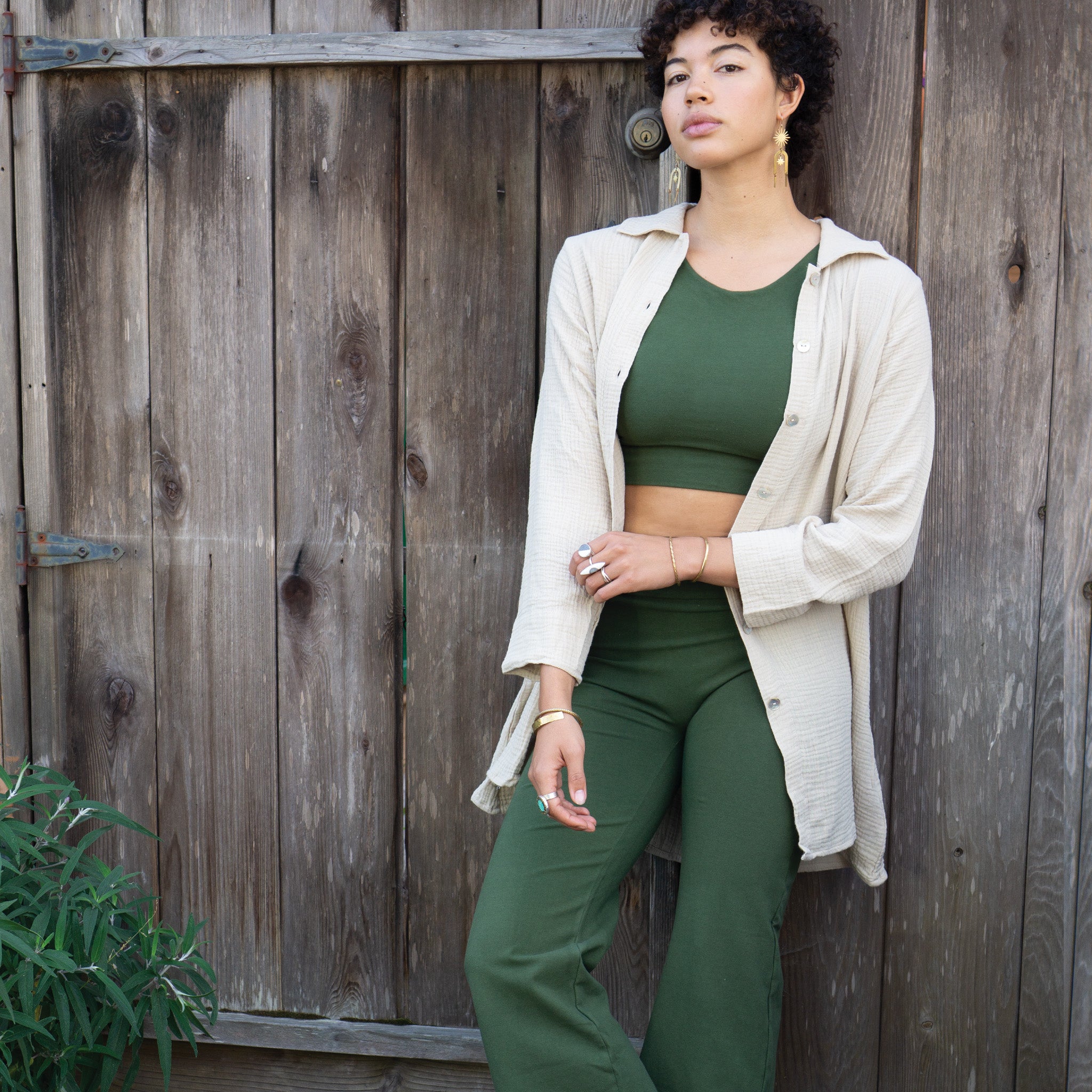 Switchable Lola Top || Eastern Olive