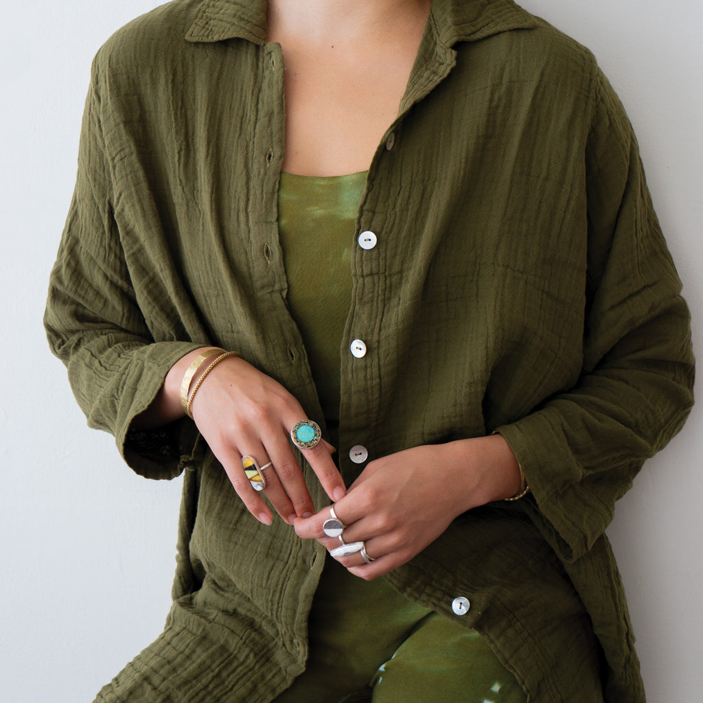 Honest Cotton || Natalia Tunic || Olive