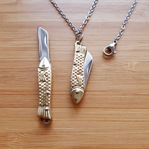 Mini Pocket Knife Necklace