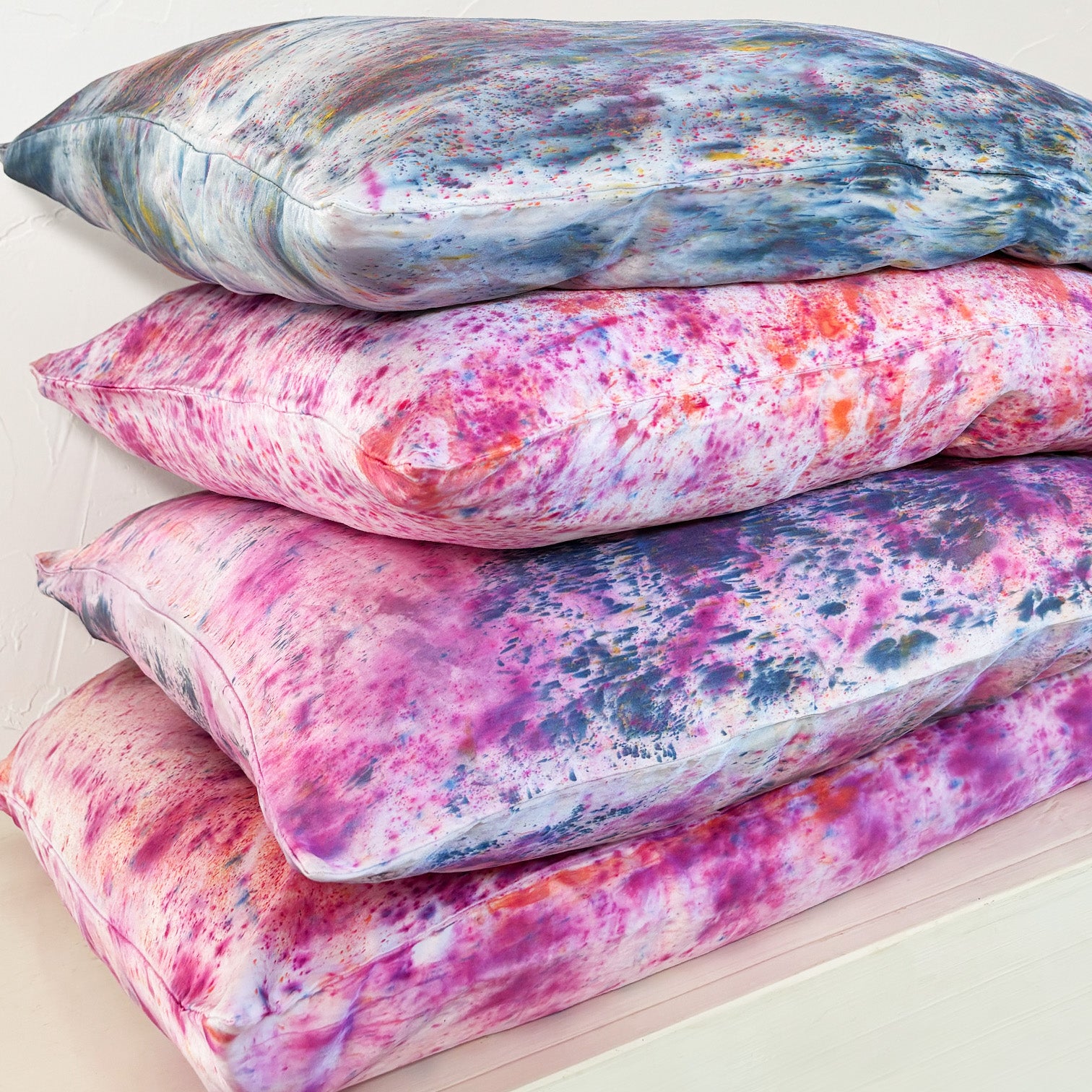 Hand-Dyed Silk Pillowcase